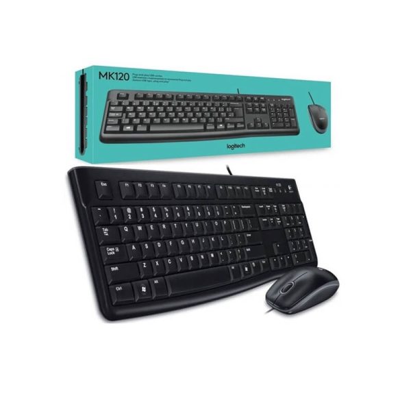 Logitech MK120 - USB Keyboard and Mouse Wired Combo