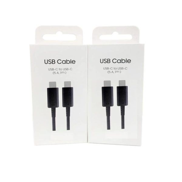 5V 25 Watt USB-C To USB-C Fast Charging Cord Cable Black - 1 Meter