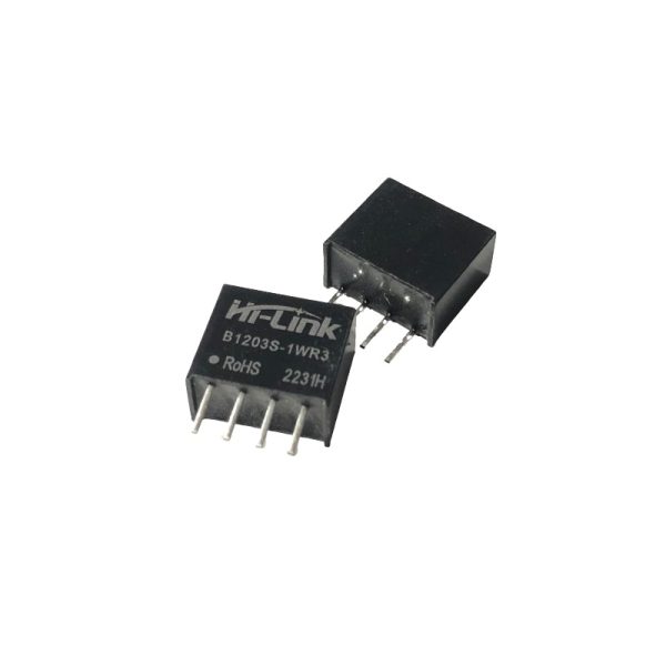 Hi-Link B1203S-1WR3 - 12VDC to 3.3VDC 300mA DC To DC Converter Power Module - SIP-4 Package