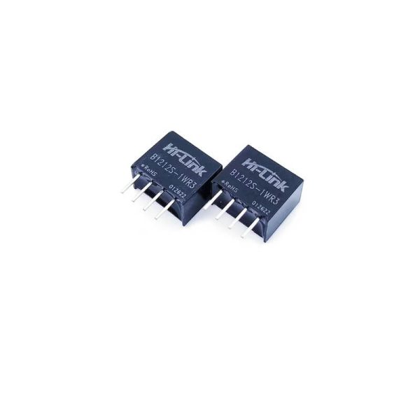 Hi-Link B1212S-1WR3 - 12VDC to 12VDC 84mA DC To DC Converter Power Module - SIP-4 Package