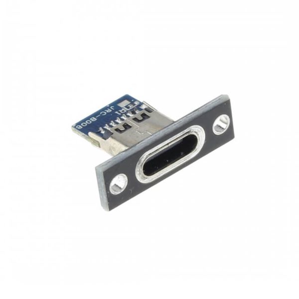 USB 3.1 Type-C 4 Pin Female Connector With Data And Charging Port - Panel Mount