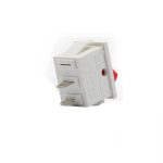 KCD-002-101-WR -6A SPST Mini ON-OFF Rocker Switch- White-Red