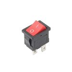 KCD1-4-104-R -DPST ON-OFF Rocker Switch- Red