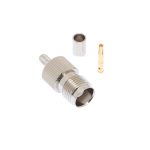 TNC Female Straight Crimped Connector For LMR200 Coaxial Cable